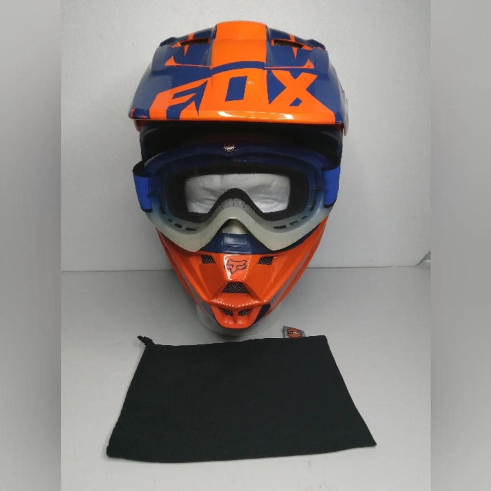 Fox Racing Helmet + Dragon Goggles Bundle - Picture 10 of 11